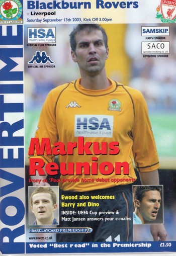 Match programme
